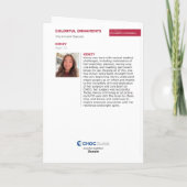 カラフルな装飾品 - CHOCのキッズアート カード (裏面)