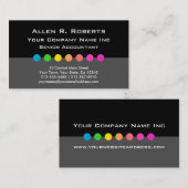 カラフルな装飾者のモダンで企業のな上品 名刺 (正面/裏面)