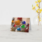 カラフルな試験ライトNotecard カード (黄色い花)