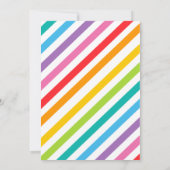 カラフルな誕生日のパーティーをしよう 招待状 (裏面)