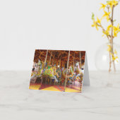 カラフルな誕生日の挨拶状 カード (黄色い花)