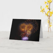 カラフルな誕生日の挨拶状 カード (黄色い花)