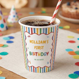 カラフルな誕生日の紙コップで楽しくお祝い 紙コップ