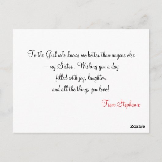 カラフルな誕生日キャンドル - 誕生日おめでとう ポストカード (裏面)