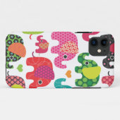 カラフルな象はパターンiphoneの場合をからかいます Case-Mate iPhoneケース (裏面(横))