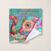 カラフルな象タオルセット、象のギフト バスタオルセット (ウォッシュタオル)