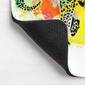 カラフルな象 マウスパッド (コーナー)