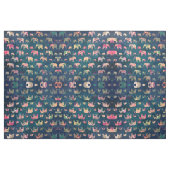 カラフルな象、生地 ファブリック (ヤード)