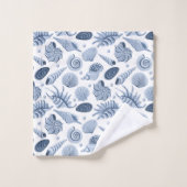 カラフルな貝殻とアルガス バスタオルセット (ウォッシュタオル)