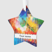 カラフルな質 オーナメント (正面)