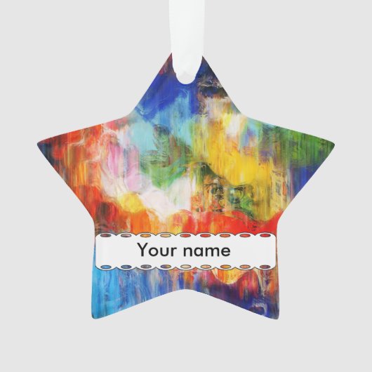 カラフルな質 オーナメント (正面)