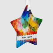 カラフルな質 オーナメント (正面)