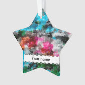 カラフルな質 オーナメント (正面)