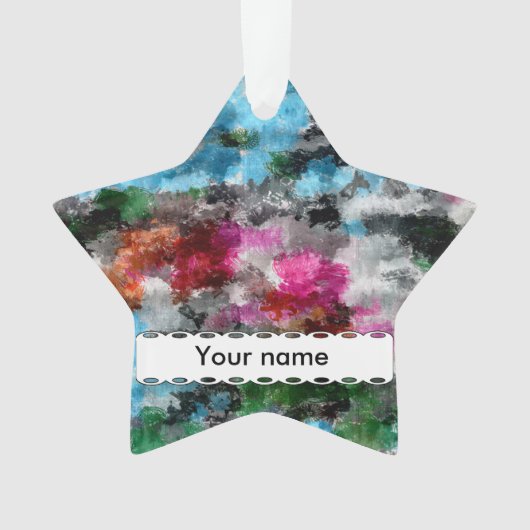 カラフルな質 オーナメント (正面)