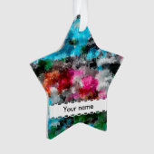 カラフルな質 オーナメント (正面)