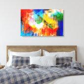 カラフルな質 キャンバスプリント (インサイチュ (寝室))