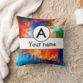 カラフルな質 クッション (ブランケット)