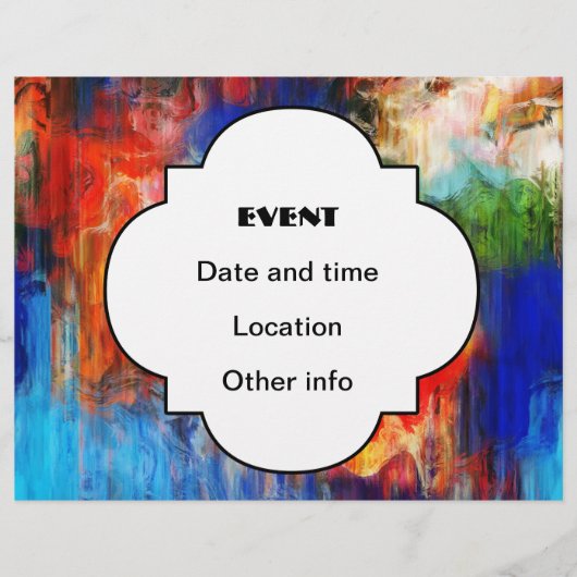 カラフルな質 チラシ (正面)