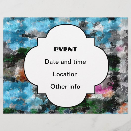 カラフルな質 チラシ (正面)