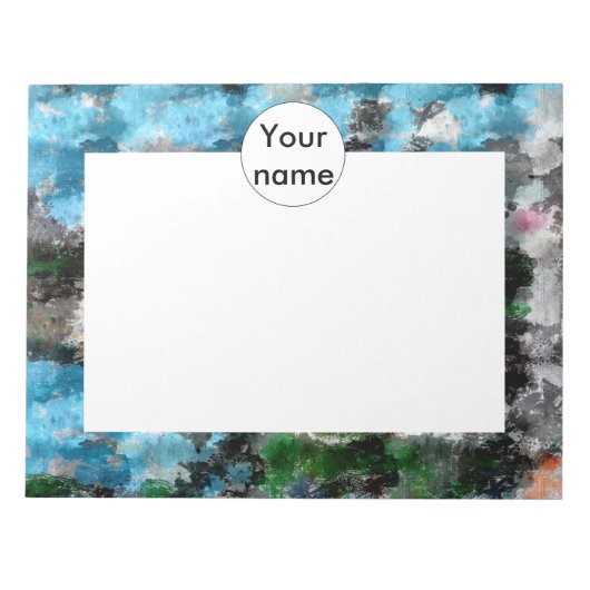 カラフルな質 ノートパッド (正面)