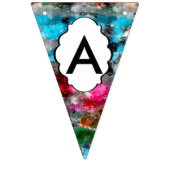 カラフルな質 バンティングフラッグ (第3の旗)