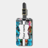 カラフルな質 ラゲッジタグ (正面縦)