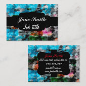 カラフルな質 名刺 (正面/裏面)