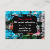 カラフルな質 名刺 (裏面)