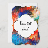 カラフルな質 招待状 (裏面)