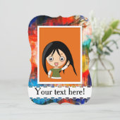 カラフルな質 招待状 (スタンド正面)