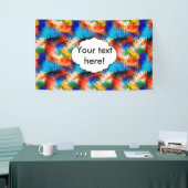 カラフルな質 横断幕 (トレードショー)