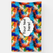 カラフルな質 横断幕 (縦)