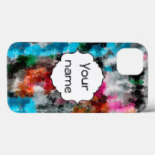 カラフルな質 Case-Mate iPhoneケース (裏面 (横))