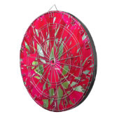 カラフルな赤い乳草の美しい万華鏡 ダーツボード (正面右)