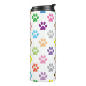 カラフルな足はパターンを印刷します タンブラー (回転左)