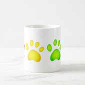 カラフルな足 コーヒーマグカップ (中央)