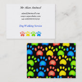 カラフルな足、 名刺 (正面/裏面)