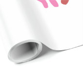 カラフルな踊りのバレリーナ ラッピングペーパー (ロールコーナー)