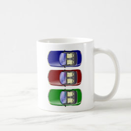 カラフルな車 コーヒーマグカップ
