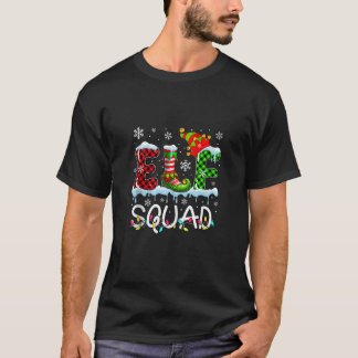 カラフルな輝きのエルフ スクワッド クリスマスの友達 コスチューム Tシャツ