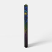 カラフルな輝きの抽象的モダントリッピー・フラクタル SAMSUNG GALAXYケース (左側面)