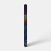 カラフルな輝きの抽象的モダントリッピー・フラクタル SAMSUNG GALAXYケース (左側面)