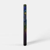カラフルな輝きの抽象的モダントリッピー・フラクタル SAMSUNG GALAXYケース (右側面)