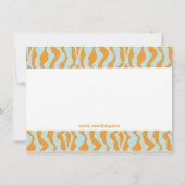 カラフルな迷彩柄の誕生日の招待状とのアーチェリー 招待状 (裏面)