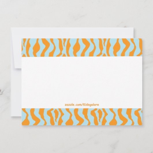 カラフルな迷彩柄の誕生日の招待状とのアーチェリー 招待状 (裏面)