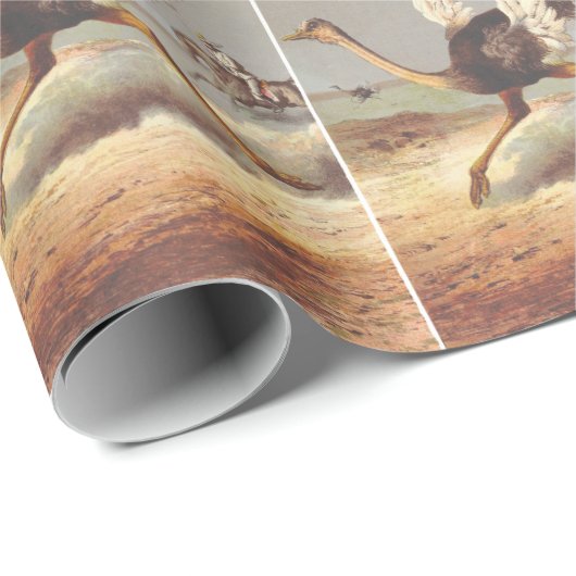 カラフルな連続しただちょうのイラストレーションのギフトの紙 ラッピングペーパー (ロールコーナー)