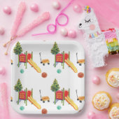 カラフルな遊び場の誕生日パーティー ペーパープレート (パーティー)