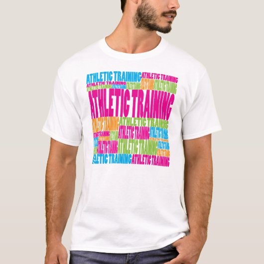 カラフルな運動訓練 Tシャツ (正面)
