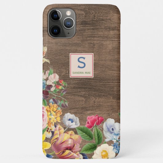 カラフルな野の花のフラワーブーケのアート柄 Case-Mate iPhoneケース (裏面)