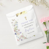 カラフルな野の花の草原 女子の洗礼 フェイバーバッグ (封をした状態)